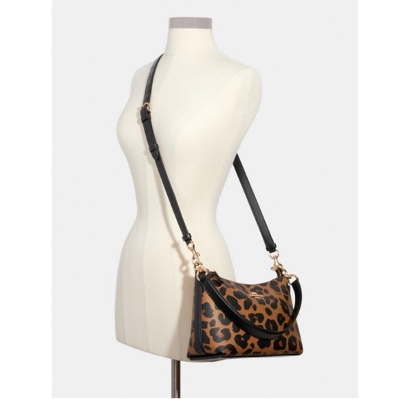 Coach Shoulder Bag With Leopard Print - Picture 6 of 16